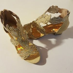 First Sight Open toed Mirrored Heels Size US 7.5M